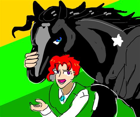 kakyoin horse|jotaro x kakyoin horse comic.